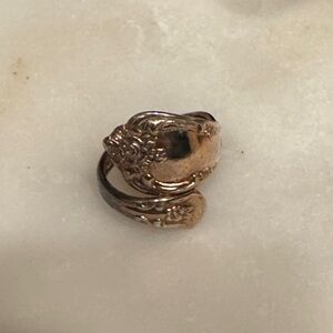 Vintage-Inspired Silver plated repurposed spoon Women's Ring
